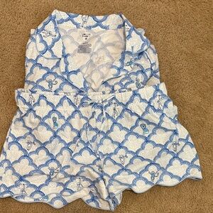 Roller Rabbit x Target Women's Geo Trellis Short Sleeves and Shorts Pajama Set
